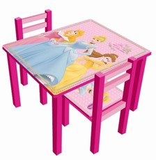 dětský stůl + 2 židličky PRINCEZNY - Disney